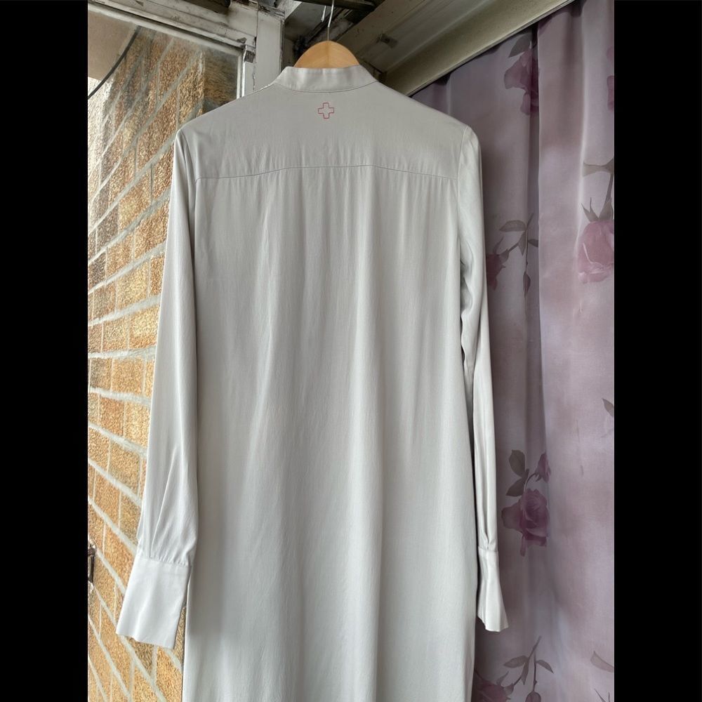 A.F.VANDEVORST SILK BUTTON DOWN MAXI DRESS 38 - Picture 6 of 9
